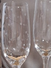 Kate Spade New York Lenox Larabee Crystal Flutes White Polka Dots Box & Insert