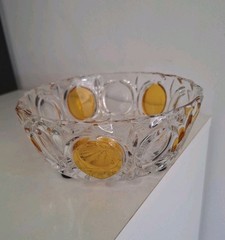 Vintage Antique Crystal Glass Bowl From The Lorraine Glassworks