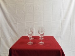 Crystal Wine Glasses 6 1/8 Inches, Set of 4