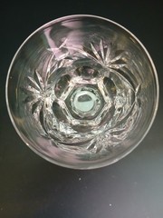 Set Of 3 Vintage Waterford Crystal «Ashling» Claret Wine Glasses-5 7/8- Ireland