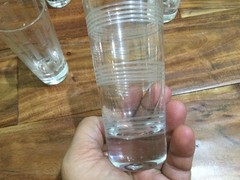 6 MIKASA CHEERS shots glasses 4.75» etched dots lines