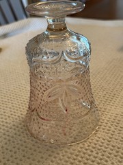 VTG pink embossed hobnail glass tumbler, Bud Vase, Decorative Art Glass