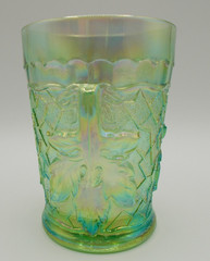 LG Wright Iridized Green Maple Leaf Tumbler. Gorgeous!