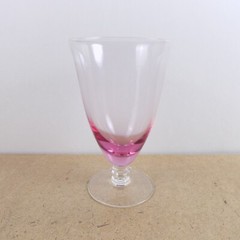 7 Tiffin Franciscan Wistaria Pink Iced Tea Footed Glass Stem 17477 VGC 5-7/8″