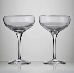 Waterford Mixology Circon Large Cocktail Coupe Glass 9 oz Set of 2 BNIB