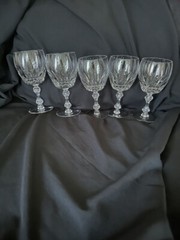 5 Tiffin-Franciscan «Manchester» Wine Glasses- 5 Inches-GREAT CONDITION