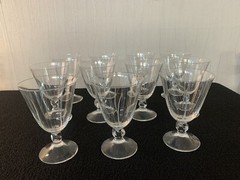 9 Water Glasses Model Orval Cut Crystal Daum H: 13.5 Cm (Price Per Unit)