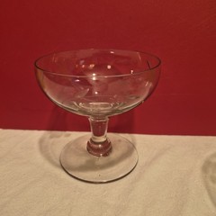 Set of 5 Vintage Princess House Etched Grape Champagne or Sherbet Glasses