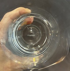 BergHOFF Crystal Vintage Highball Tumblers Set of 7 / 5.75″ Barrel Glass