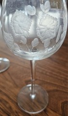 Vintage Crystal Handmade, Etched by Hand in Romania. Lot of 4.