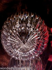 GORGEOUS REALLY CLEAR Crystal CUT GLASS TUMBLE UP Carafe & Tumbler RARE!