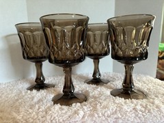 Noritake Perspective Amethyst Water Tea Glasses Set Of 4 Vintage MCM Tumblers