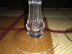 Central Glass Works Etch 11 Hollow Stem Champagne Glasses