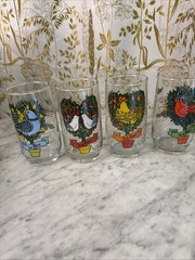 Vintage Anchor Hocking 12 Days of Christmas Glasses 12 oz Complete set in Box