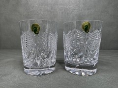 Pair of Waterford Crystal Millennium Collection «Happiness» Double Old Fashions