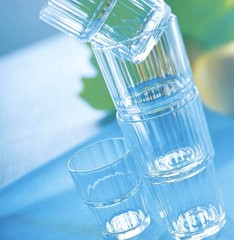 Arcoroc France NORVEGE 60024 Clear Ribbed 6.5 OZ Rocks Old Fashioned Glass NEW