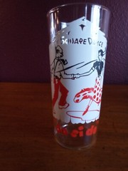 Vintage 1950’s/1960’s Square Dance Couple «do si do» Highball Cocktail Glass