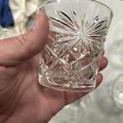 Set Of 4 Vintage Anchor Hocking PRESCUT CLEAR Old Fashioned Glass Tumbler