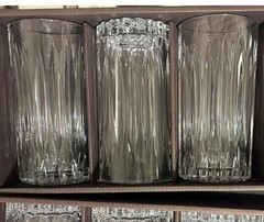 Cristal d’Arques Classic Highball Glass Set 4 Clear Cut Glass 12 3/4 oz