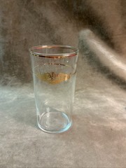 Vintage 1960s United States Navy clear with gold decoration glass Tumbler
