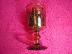 Alfred Taube (Green – Deer Hunter) 6 5/8″ WATER GOBLET Exc
