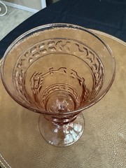 Mikasa Studio Nova Adirondack Southwestern Pink Glass Goblet