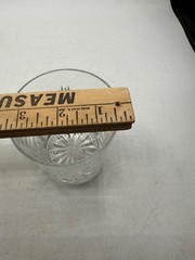 Pinwheel Design Pressed and cut Glass Whiskey Rocks Tumbler Replacement Glass