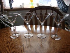 Martini Cocktail Cut Stem Elegant – Set of 4
