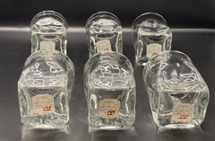 VTG ~ Set 6 Durobor Quartz Old Fashioned Whiskey Glasses Brutalist MCM 12 oz NOS