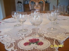Etched Crystal Tall Ship & Seagull Nautical Wine, Mugs & Tumblers Group Of 18