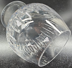 Atlantis Sonnet Brandy Glass Elegant Crystal Clear Cut Etched Bar Drink Stemware