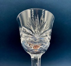 4pc Set Nachtmann Gorham Crystal Cherrywood Cordial Glasses /b