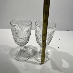 Lot Of 2 PRINCESS HOUSE FANTASIA CLEAR WATER GOBLET 6 7/8″ #519 (2 goblets)