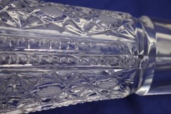 RARE VINTAGE RUSSIAN LEAD CRYSTAL CEREMONIAL WINE DRINKING HORN 18.75″
