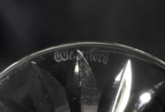 SET OF 2 WATERFORD CRYSTAL CLARE WHITE WINE GLASSES / GOBLETS
