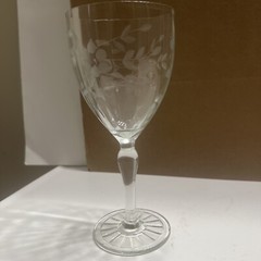 Standard Glass SGM1 Floral Crystal Water Goblet 10 oz