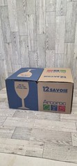 💥NEW IN BOX Vintage Arcoroc france Wine Glasses Set Of 12