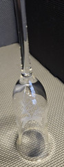 Gorham Fine Crystal 25th Wedding Anniversary Platinum Trimmed Champagne Flutes