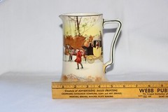 JUICE SET- Royal Doulton Coaching Days Set of 5 Juice Tumblers & 40 oz Pitcher