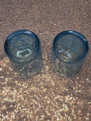 Vintage Polspotten Blue Tumblers with Lace Like Border Set of 2