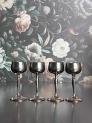 1900s Antique Liquor Gobelets Set – WMF Geislingen Silver plated MCM VTG Barware