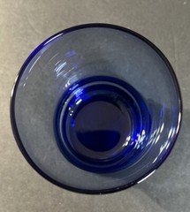 Libbey Cobalt Blue Bangles Double Old Fashions 10 Oz. 4 1/4″
