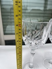 Set Of 3 Marquis Waterford Crystal Markham Wine Glasses Goblets 8.5”
