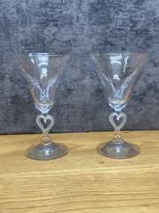 Lot Of 2 Lenox Crystal FOREVERMORE MARTIN GLASS 6 5/8″