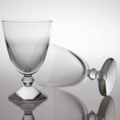 Baccarat Vega Crystal Clear Water Wine Goblet Glass Made in France Single 1pc