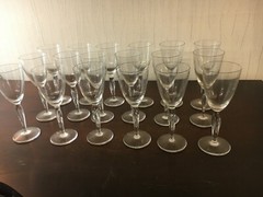 31 White Wine Glasses Model Ové Délia Daum France H: 16.5 Cm (Price Per Piece)
