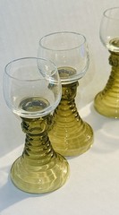 Lot Of 4 Schott Zwiesel Roemer Beehive Wine Cordial Cocktail Glass Green Germany