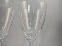 Set of 2 Christofle Osiris 7 3/4″ Water Glasses Water Goblets