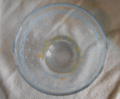 Farm Country Goose Highball Tumbler (s) 16 oz. Glass Anchor Hocking Blue White !