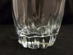 Vintage Clear Glass Glasses Tumbler Cups 10 oz Each Swirl Design Set Of 5